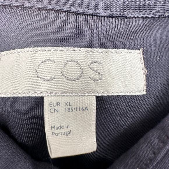COS Men's Cotton Button Down Navy Shirt // XL - Picture 3 of 5